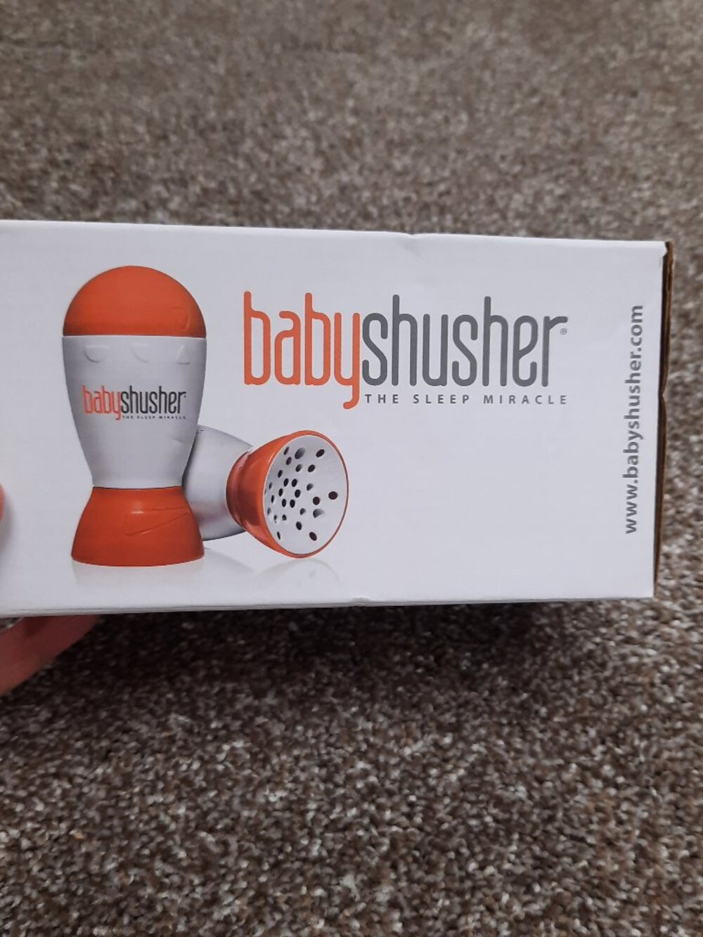Baby Shusher Portable Sound Machine NEW! - Orange/White, OS